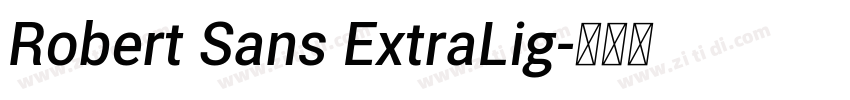 Robert Sans ExtraLig字体转换